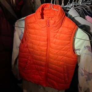 George Fiery orange kids Puffer Vest 4-5sz